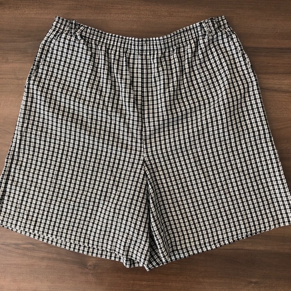 Vintage Pants - *SOLD* Vintage High Waist Plaid Shorts